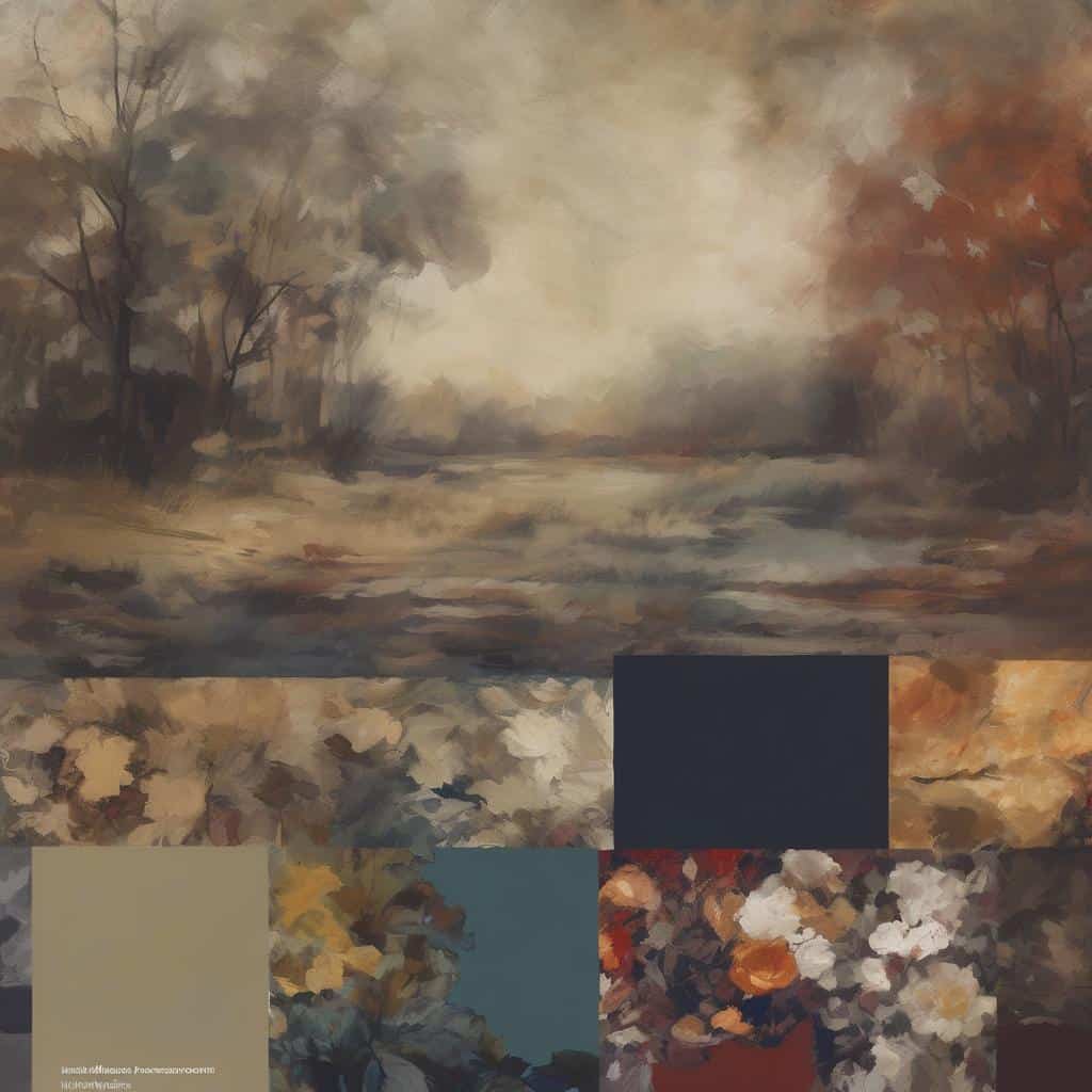 Άνθρωπος στο τοπίο με δέντρα και σύννεφα, έργο τέχνης που αναδεικνύει την τέχνη ως καθολική γλώσσα, με εκφραστική και αφαιρετική αισθητική, συστήνοντας την επικοινωνία μέσω της τέχνης.